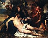 Deposition Paintings - Deposition by Sir Antony van Dyck